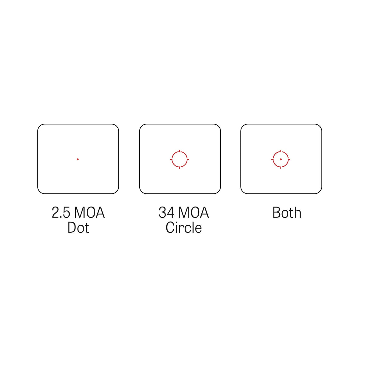 C&H Precision - Max Red Dot Optic - Red Multi-Reticle