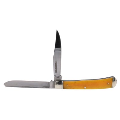 Cold Steel - Trapper Folding Knife with Yellow Bone Handle