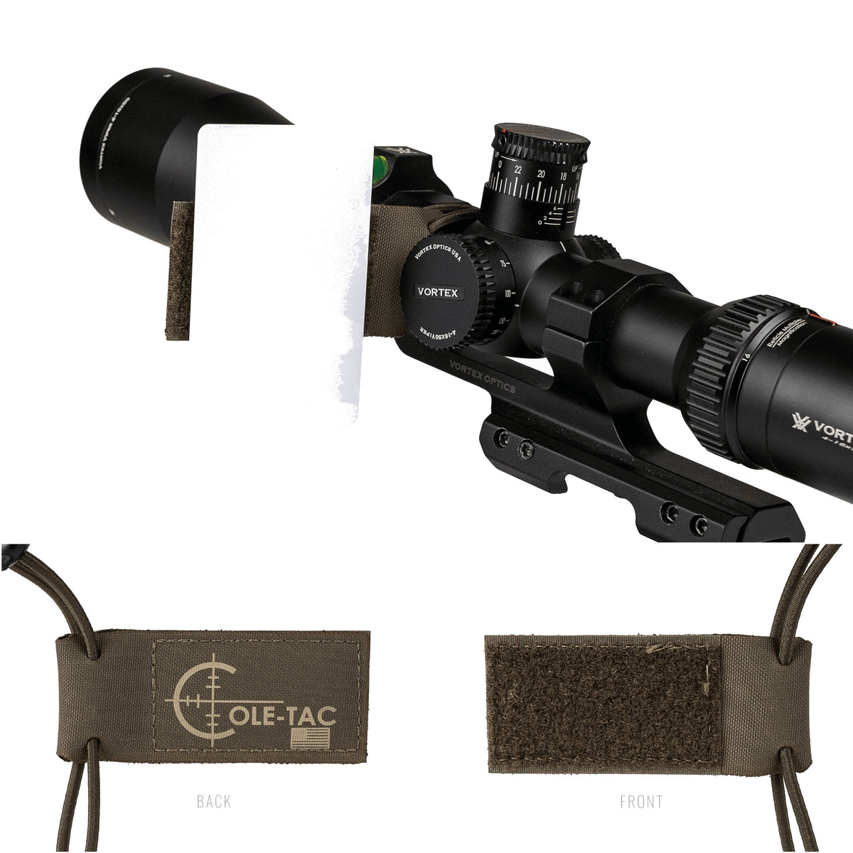 Cole-TAC - Cheat Sheet V2 Scope Accessory - Ranger Green