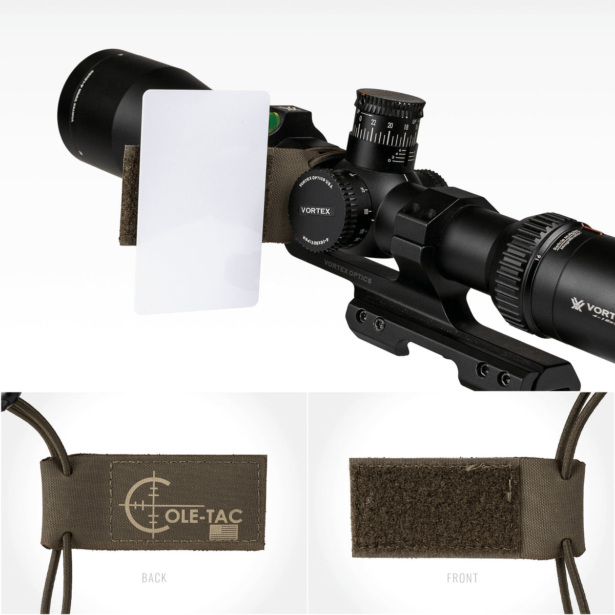 Cole-TAC - Cheat Sheet V2 Scope Accessory - Ranger Green
