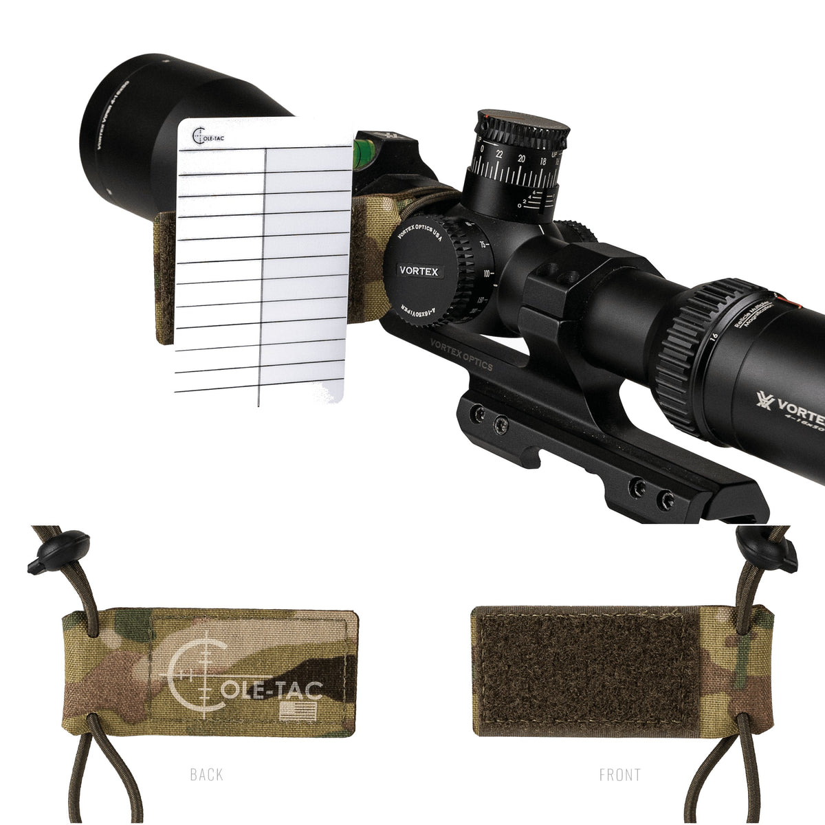 Cole-TAC - Cheat Sheet V2 Scope Accessory - Ranger Green — view 3