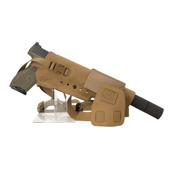 Cole-TAC - Varmint XL Chest Holster, Right Hand, Coyote Brown