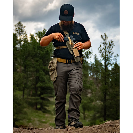 Cole-TAC - Varmint XL Chest Holster, Right Hand, Coyote Brown