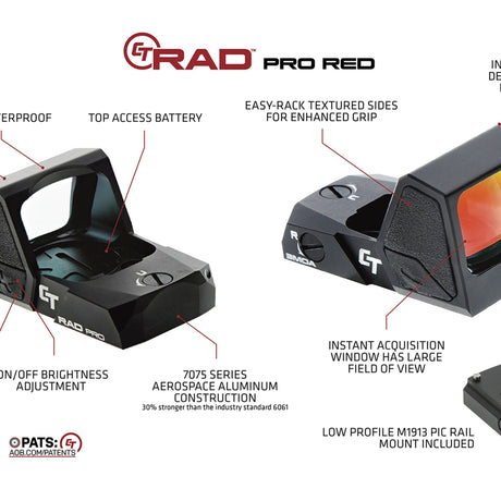 Crimson Trace - CT RAD Pro Red Dot Sight for Full Frame Pistols