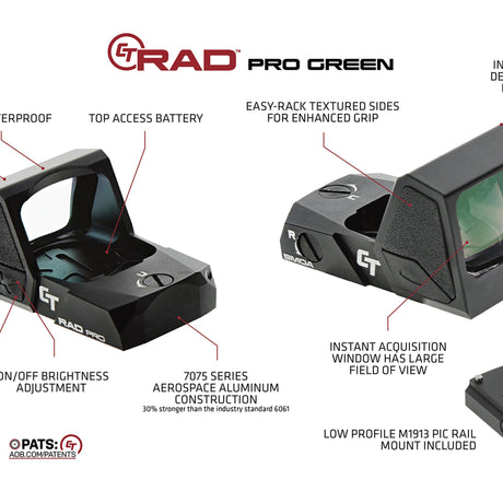 Crimson Trace - CT RAD Pro Green Dot Reflex Sight