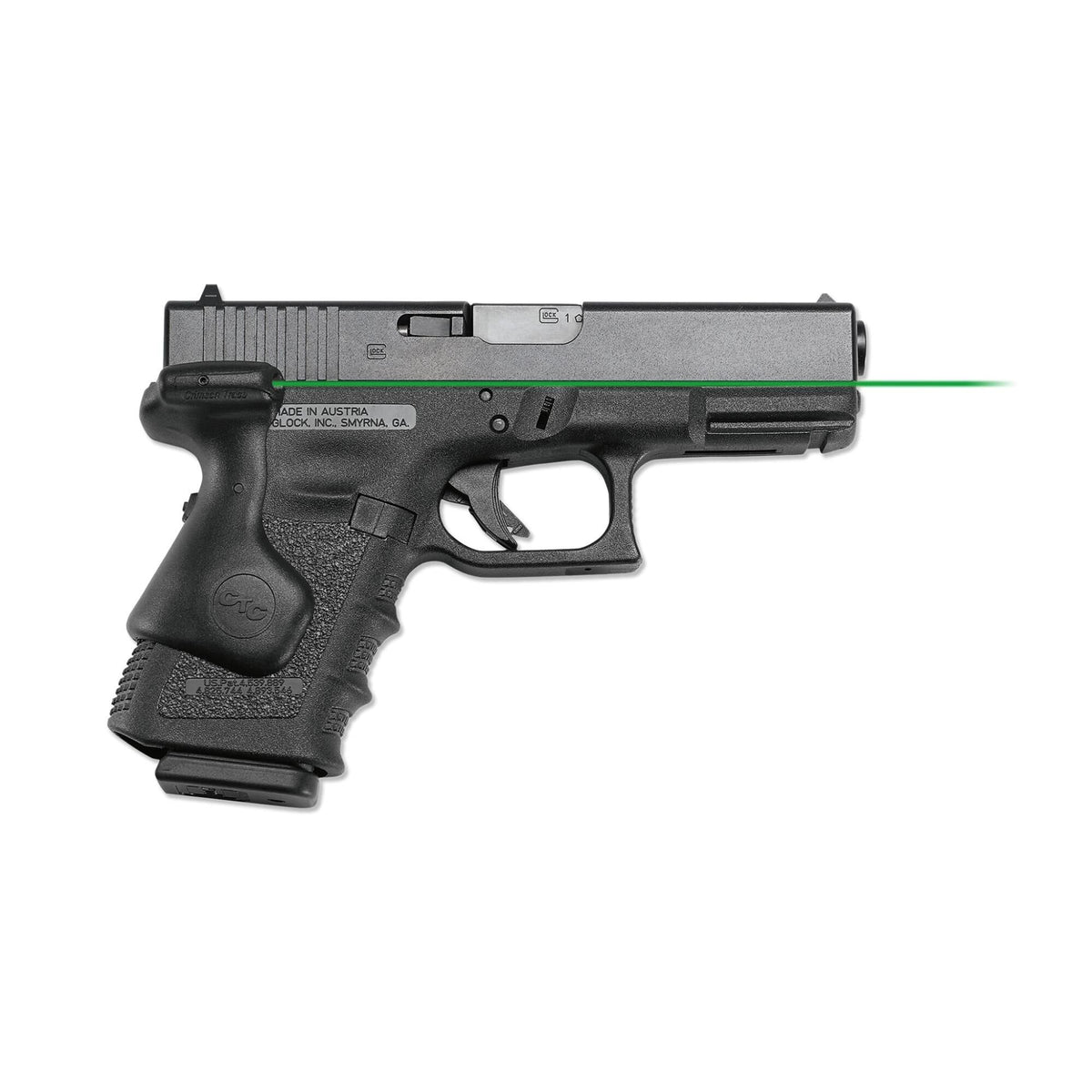 Crimson Trace - LG-639G Green Lasergrips for GLOCK Compact