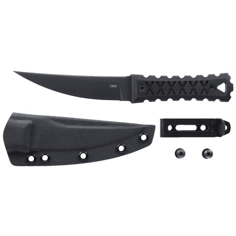 Columbia River Knife & Tool - HZ4 Black Fixed Blade Knife with Sheath