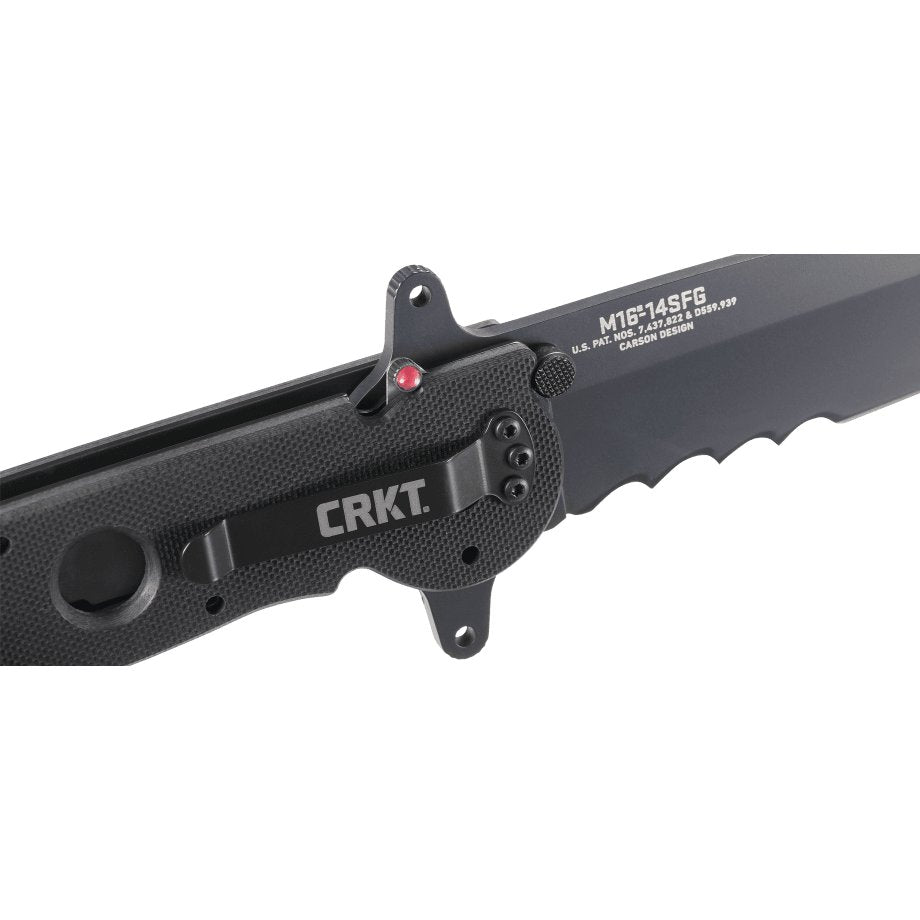 Columbia River Knife & Tool - M16-14SFG Black Folding Knife