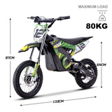 MotoTec 36v 1000w (HP112E) Electric Dirt Bike - Green