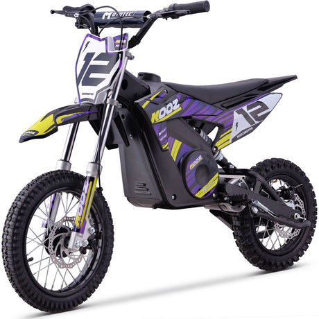 MotoTec 36v 1000w (HP112E) Electric Dirt Bike - Purple