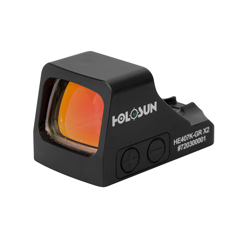 Holosun - 407K X2 Open Reflex Optical Sight, Red or Green 6 MOA Dot