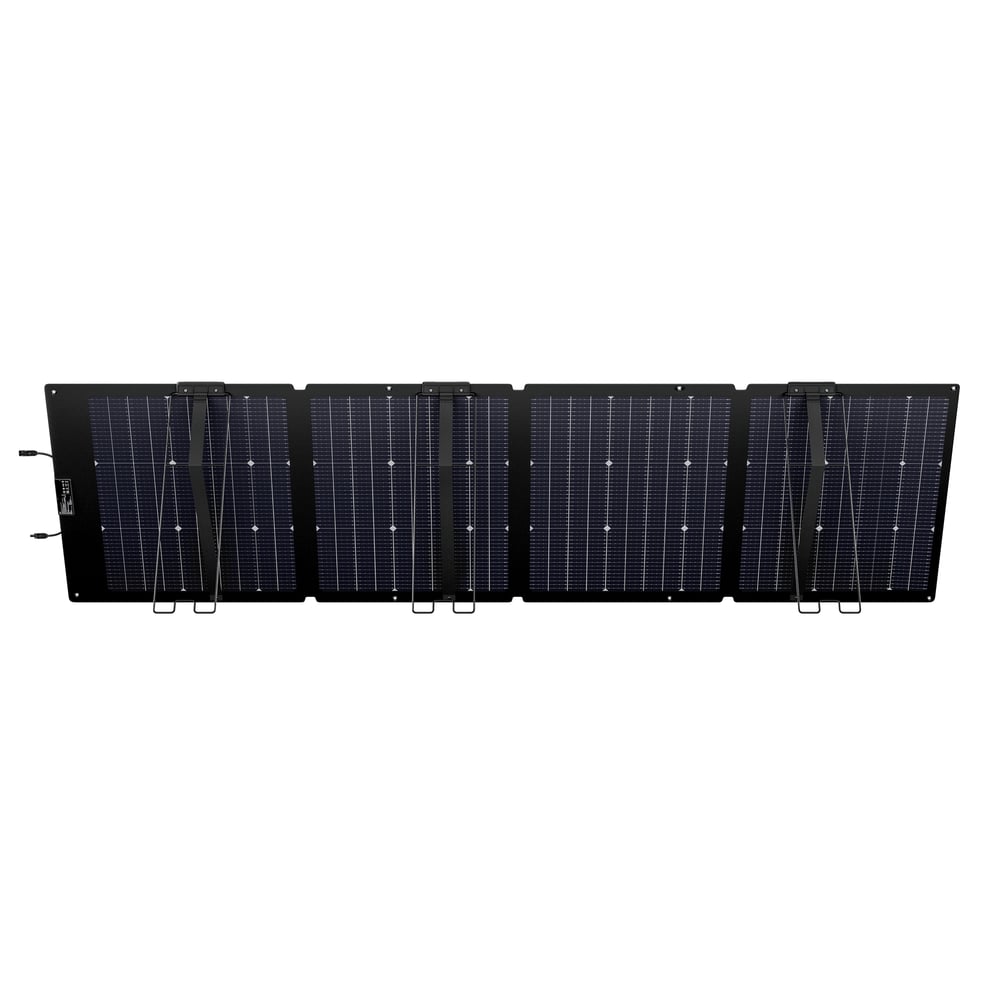 EcoFlow 220W bifacial portable solar panel for outdoor survival and emergency preparedness