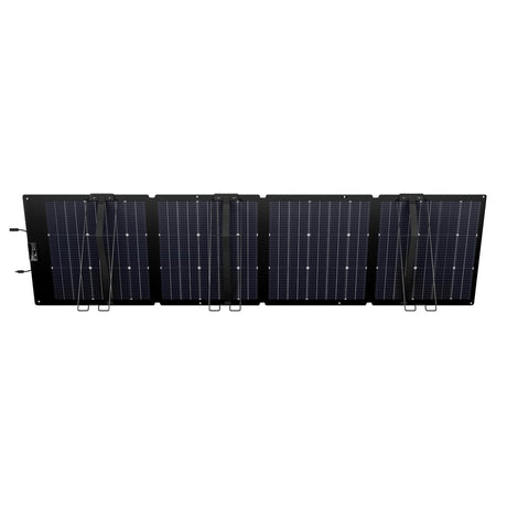 EcoFlow 220W bifacial portable solar panel for outdoor survival and emergency preparedness