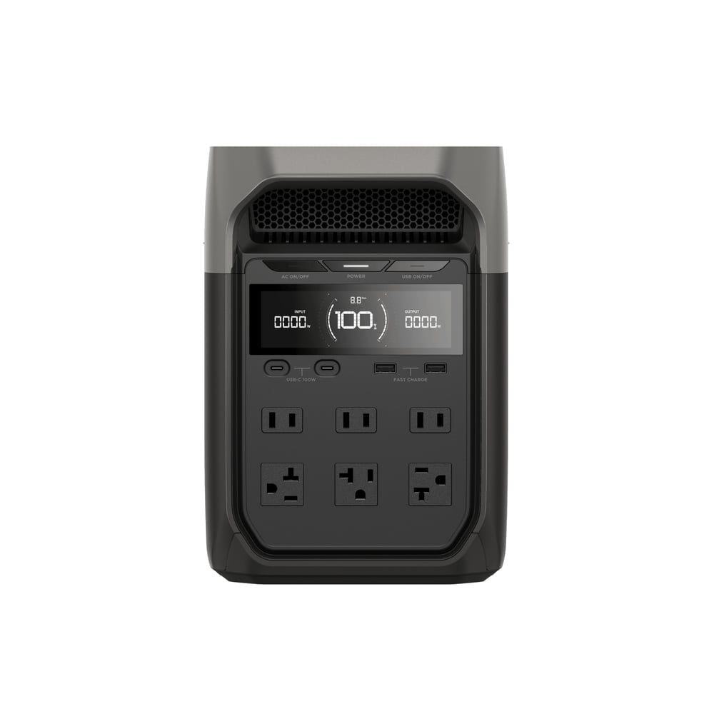 EcoFlow – DELTA 3 Portable Power Station, 1024Wh, 1800W Output