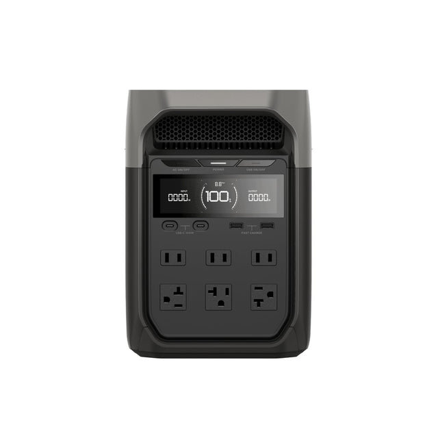 EcoFlow – DELTA 3 Portable Power Station, 1024Wh, 1800W Output