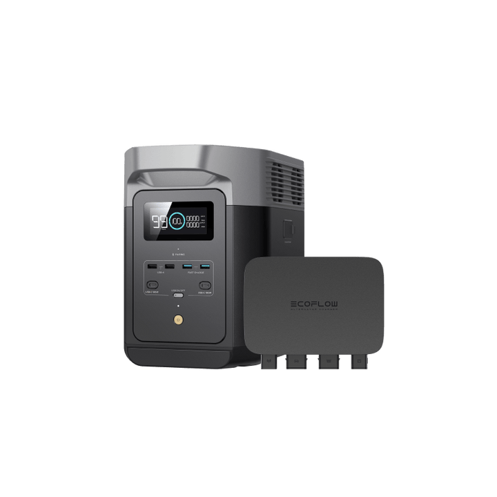 EcoFlow Delta 2 Portable Power Station with 800W Alternator Charger for emergency preparedness and outdoor use