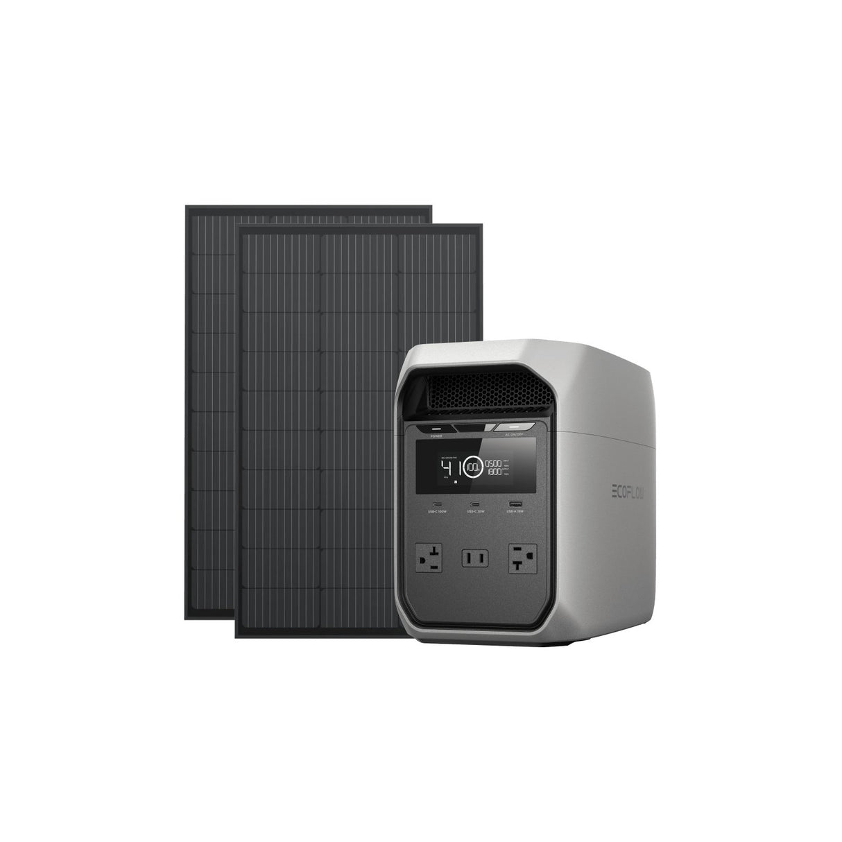 EcoFlow - DELTA 3 CLASSIC Portable Power Station - Light Gray