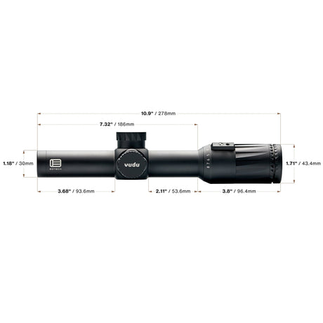 EOTECH - Vudu 1-8x24 SFP Scope - Black, HC3 Reticle — view 4