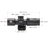 EOTECH - Vudu 3-9x32 SFP Scope with EFLX & Ring Mount - Black