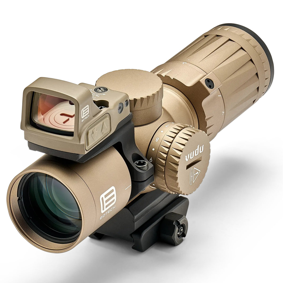EOTECH - Vudu 3-9x32 SFP Scope, Tan, MR5, EFLX & Ring Mount