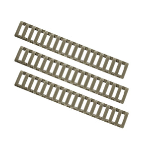 Ergo Grip - 18-Slot Low-Pro Ladder Rail Cover, 3 Pack - Coyote Brown