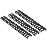 Ergo Grip - 18-Slot Low-Pro Ladder Rail Cover, 3 Pack, Black