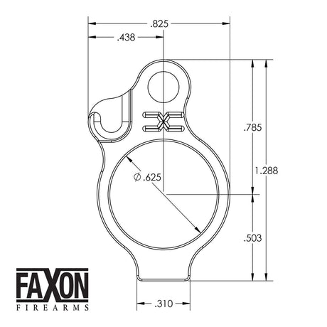 Faxon Firearms - Adjustable .625" Low Profile Gas Block — view 20