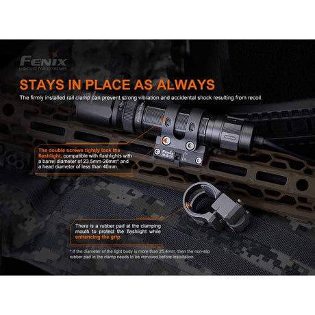 Fenix - ALG-16 Rail Mount for Flashlights