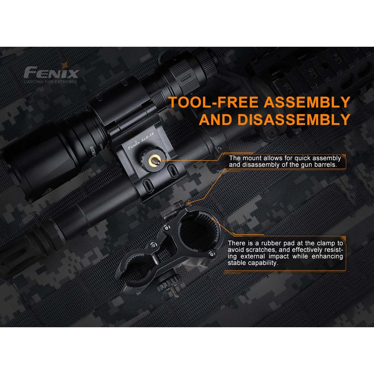 Fenix - ALG-18 Barrel Mount for Flashlights