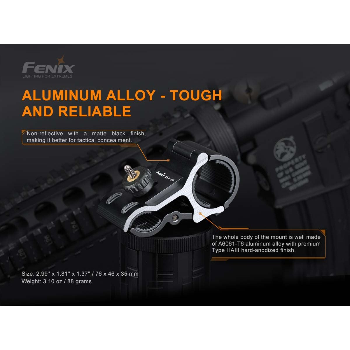 Fenix - ALG-18 Barrel Mount for Flashlights