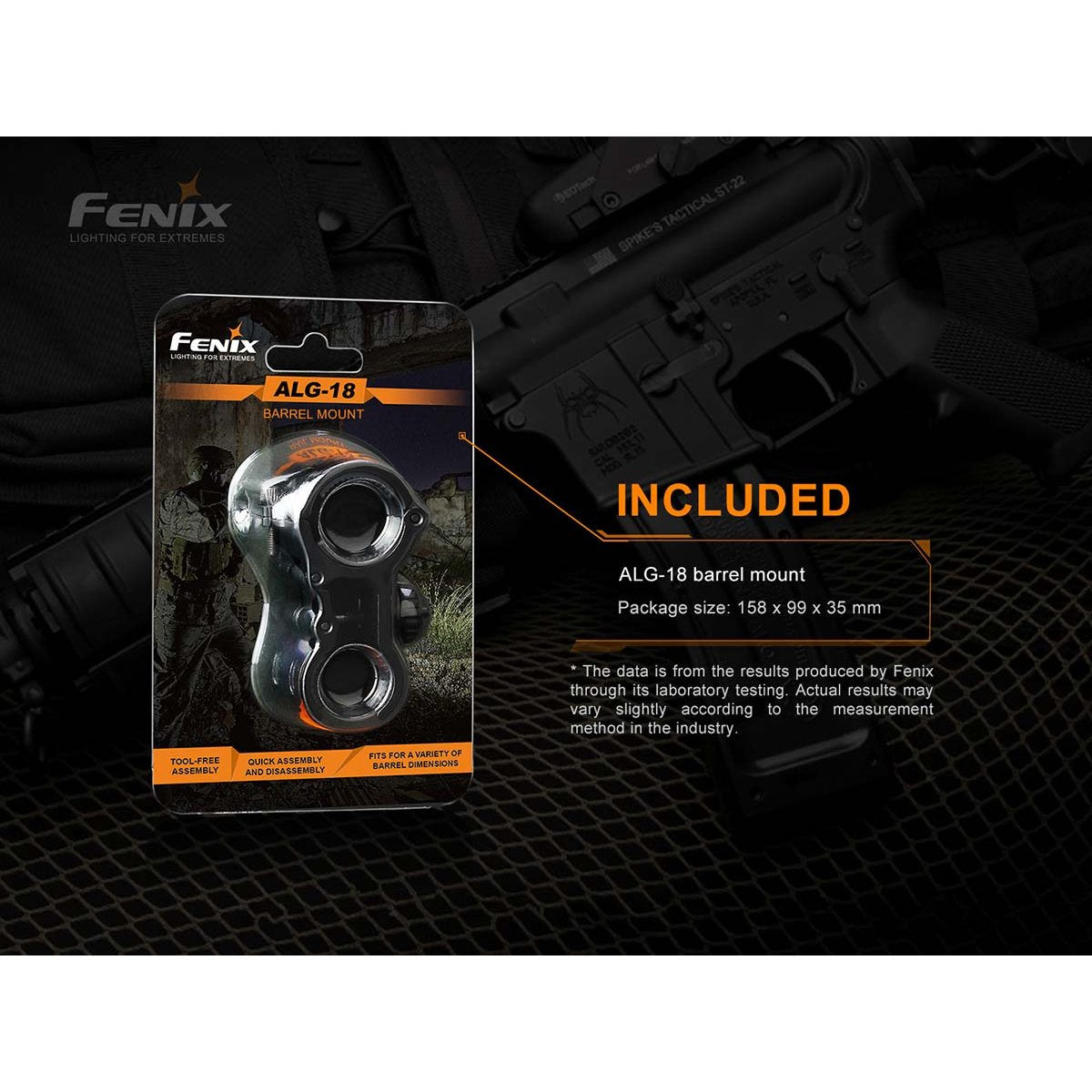 Fenix - ALG-18 Barrel Mount for Flashlights