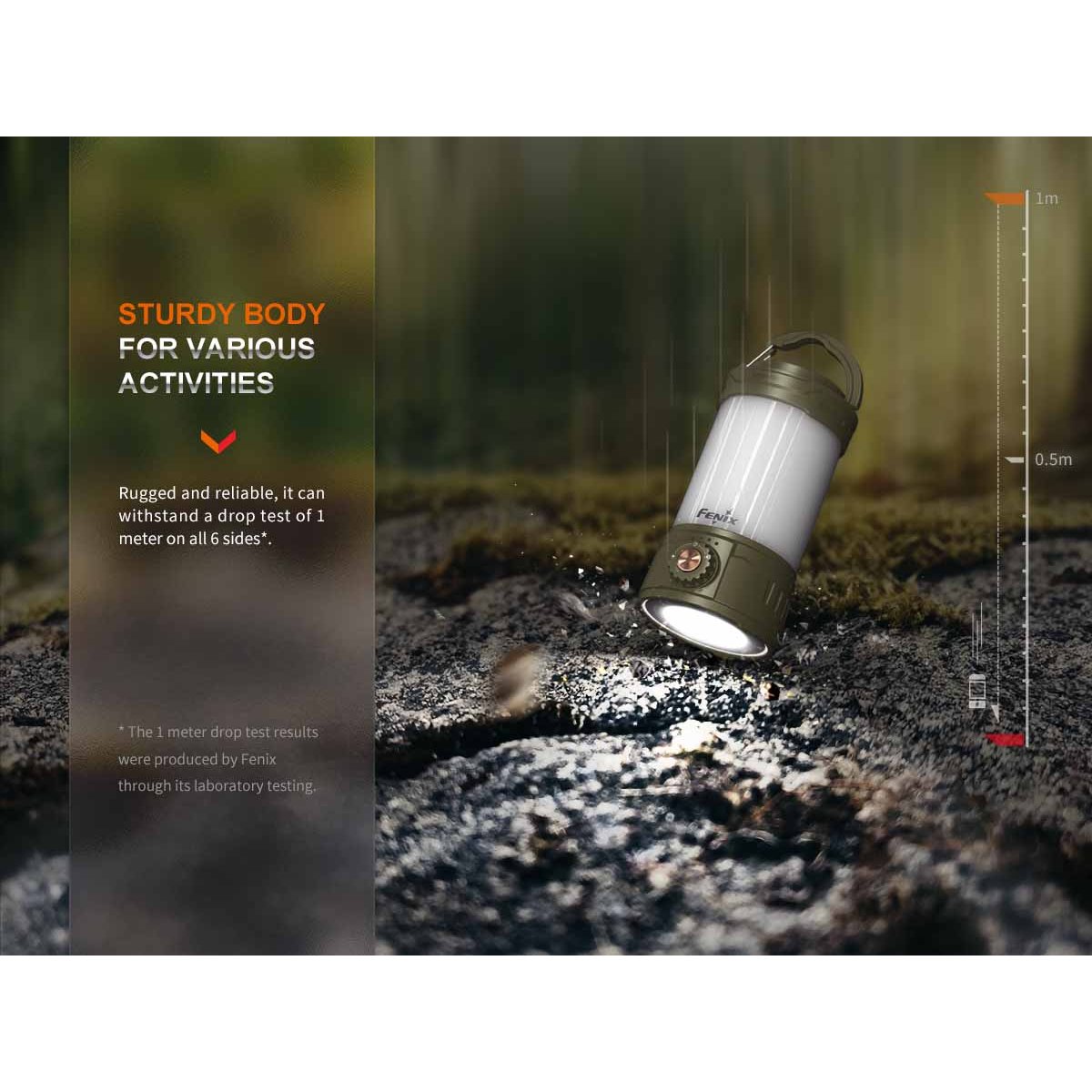Fenix - CL26R PRO Rechargeable Lantern - Gray Camo