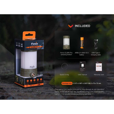 Fenix - CL26R PRO Rechargeable Lantern - Gray Camo
