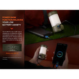 Fenix - CL26R PRO Rechargeable Lantern - Gray Camo