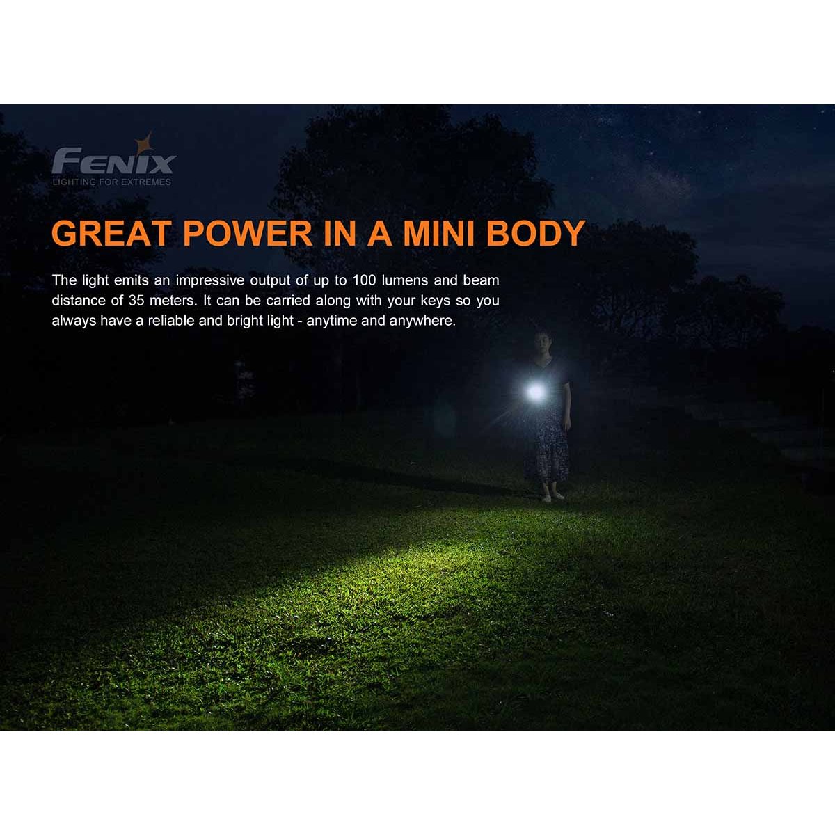 Fenix - E01 V2.0 AAA Flashlight - Black