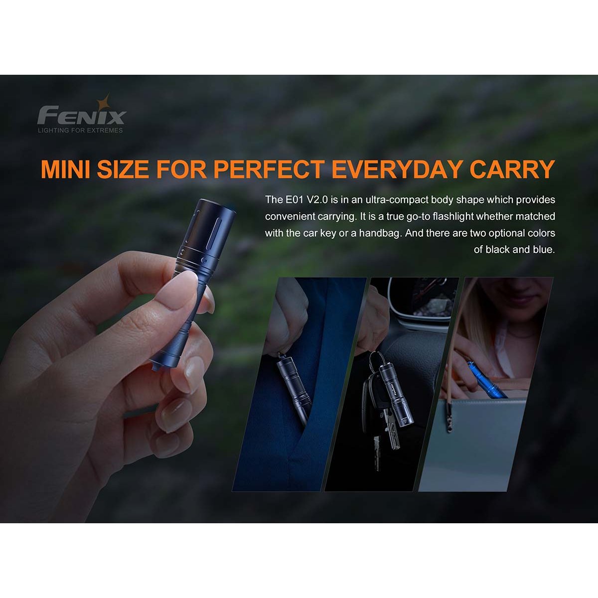 Fenix - E01 V2.0 AAA Flashlight - Black