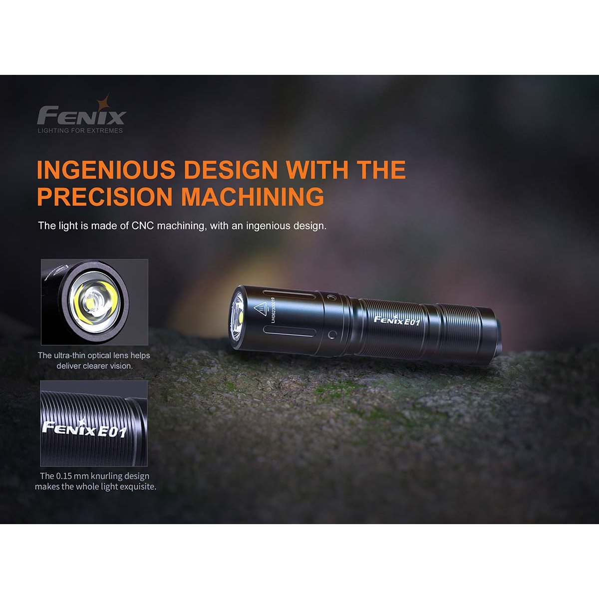Fenix - E01 V2.0 AAA Flashlight - Black