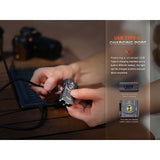 Fenix - E03R V2.0 Keychain Flashlight - Gray
