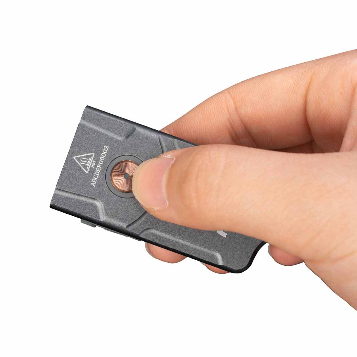 Fenix - E03R V2.0 Keychain Flashlight - Gray