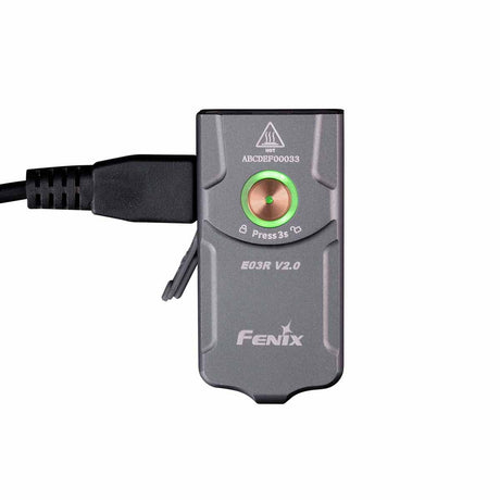Fenix - E03R V2.0 Keychain Flashlight - Gray