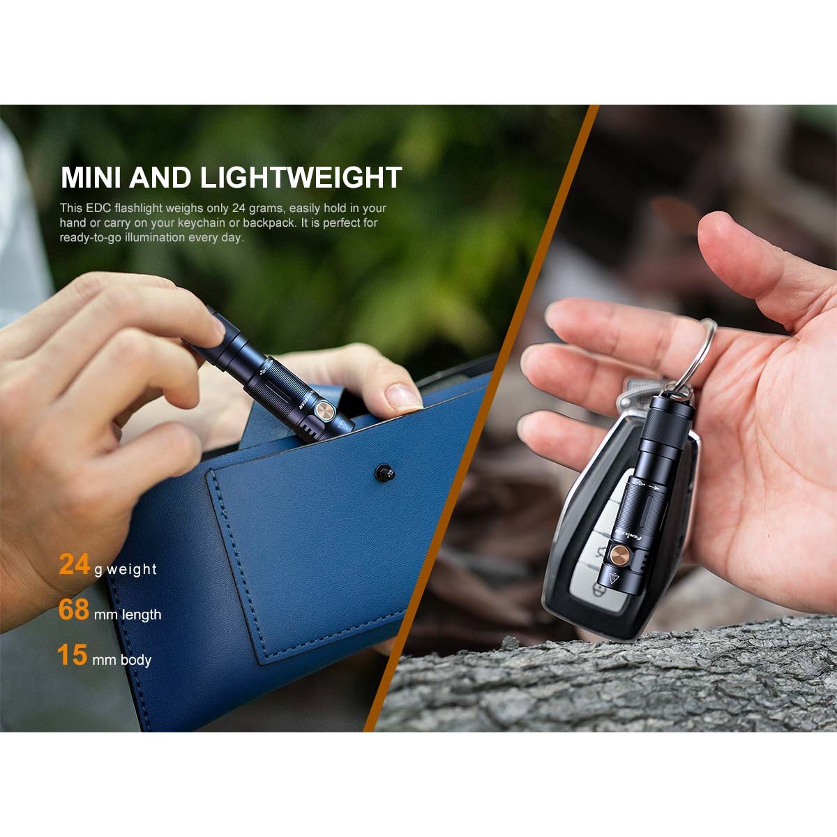 Fenix - E05R Keychain Flashlight - Black