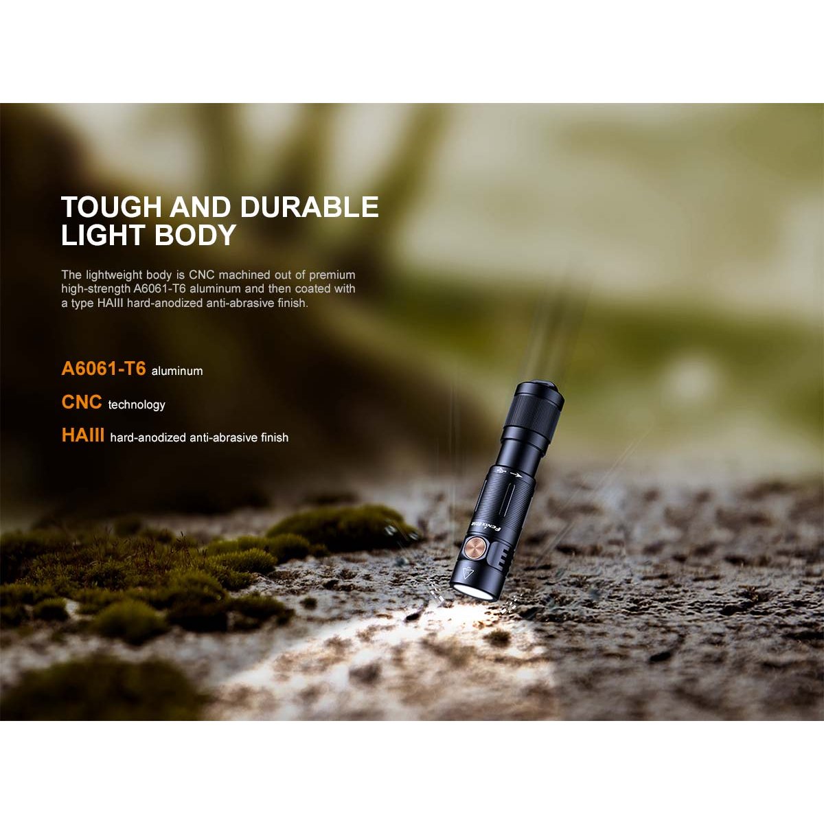 Fenix - E05R Keychain Flashlight - Black