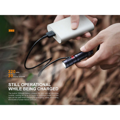 Fenix - E05R Keychain Flashlight - Black