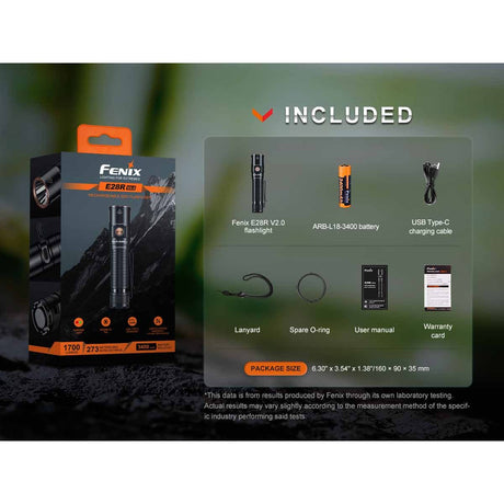 Fenix - E28R V2.0 Rechargeable EDC Flashlight