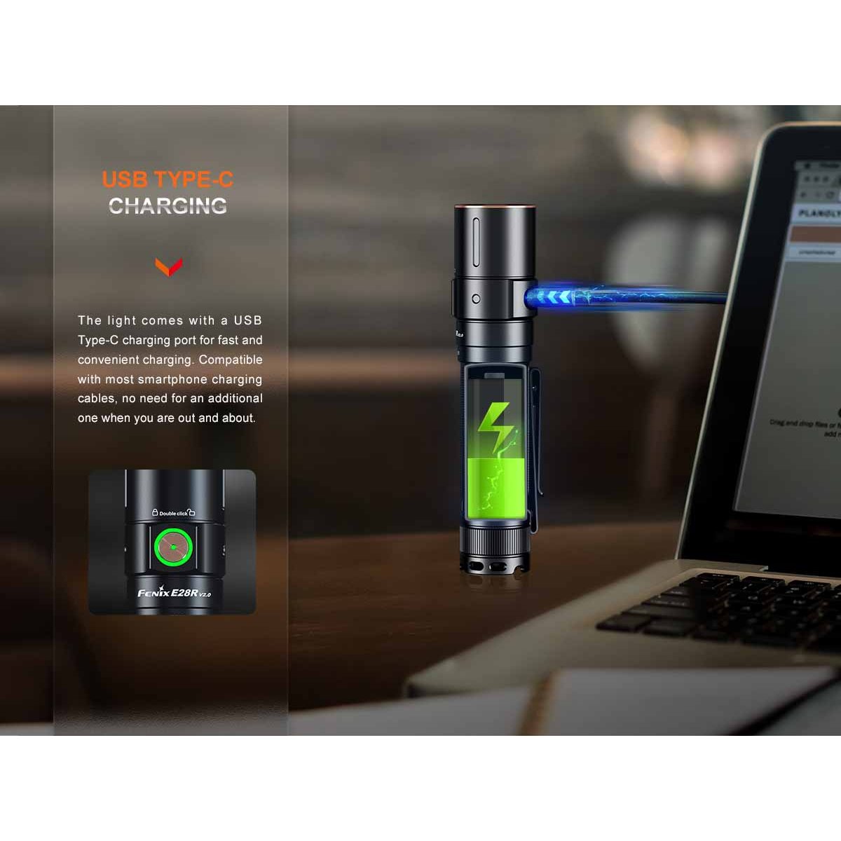Fenix - E28R V2.0 Rechargeable EDC Flashlight