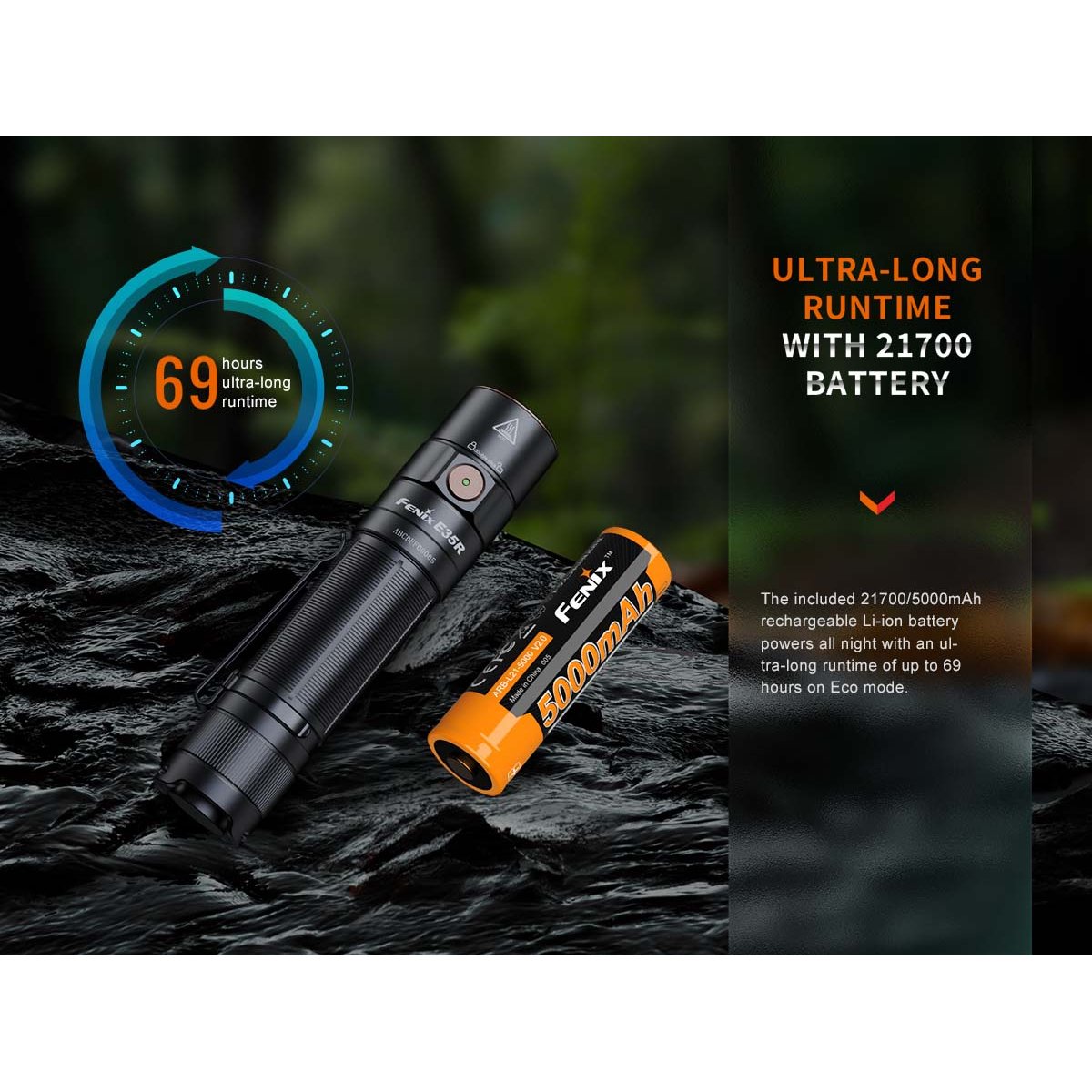 Fenix - E35R Rechargeable EDC Flashlight