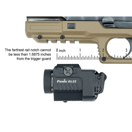 Fenix - GL22 Tactical Weapon Light with Red Laser