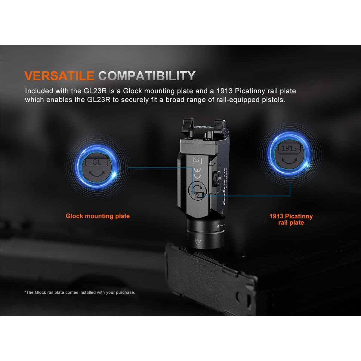 Fenix - GL23R Rechargeable Weapon Light with Green Laser