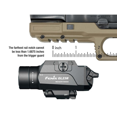 Fenix - GL23R Rechargeable Weapon Light with Green Laser