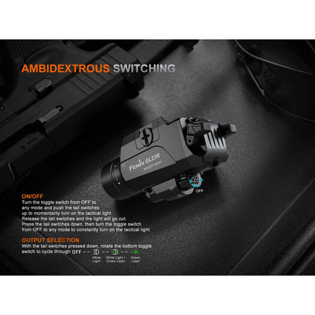 Fenix - GL23R Rechargeable Weapon Light with Green Laser